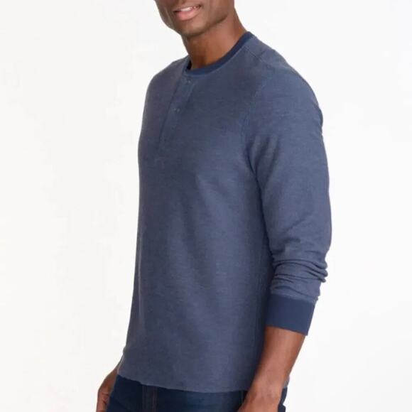 UNTUCKit Henley Textured Long-Sleeve Shirt Size XXL - Picture 1 of 6